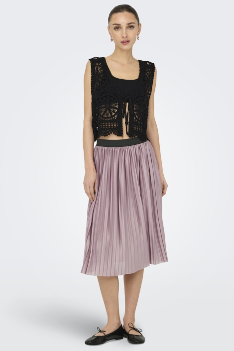 Jacqueline de Yong jdyvic s/l v-neck tie vest knt